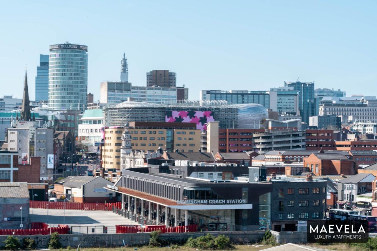 Maevela Apartments - Luxury Top Floor Penthouse - With Parking - 2 Bedroom New Build Apartment ✪ City Centre, Digbeth ✓ With Huge Patio Sliding Doors - City View - Rooftop Terrace - Ps4 & Smart Tv'S Birmingham Exterior photo