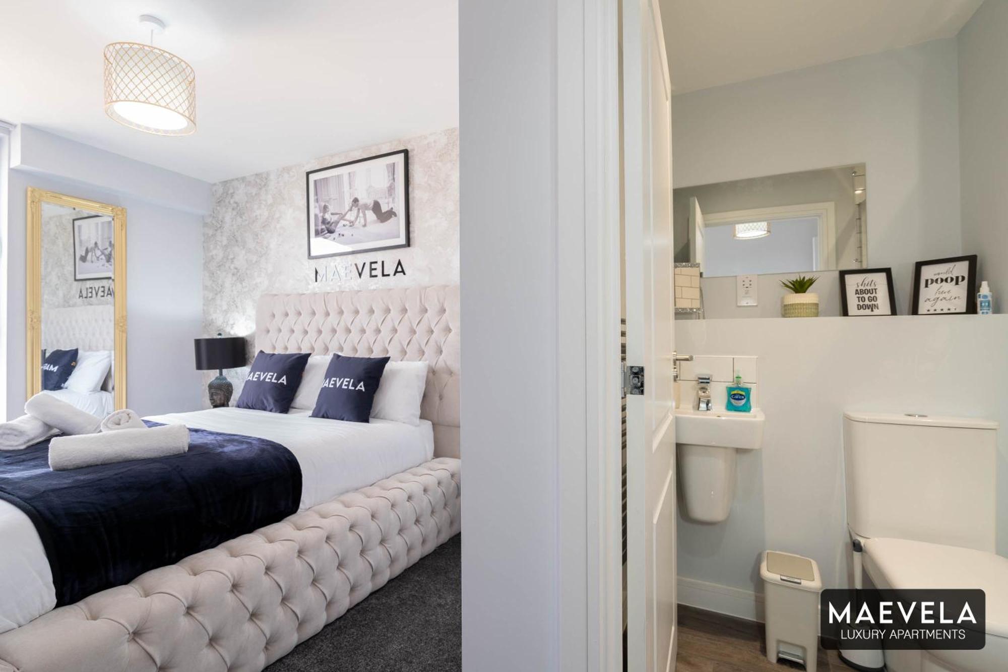 Maevela Apartments - Luxury Top Floor Penthouse - With Parking - 2 Bedroom New Build Apartment ✪ City Centre, Digbeth ✓ With Huge Patio Sliding Doors - City View - Rooftop Terrace - Ps4 & Smart Tv'S Birmingham Exterior photo